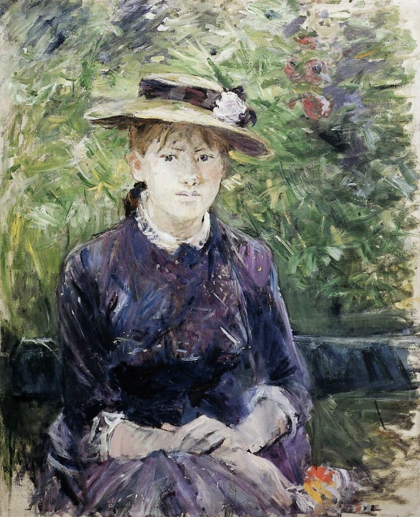 Berthe Morisot: 1884, CR159, Portrait of Paule Gobillard, xx, private (iR2;iR6;R2,p445;R100,no159) =?? 8IE-1886-91, Portrait de Mlle P.G.