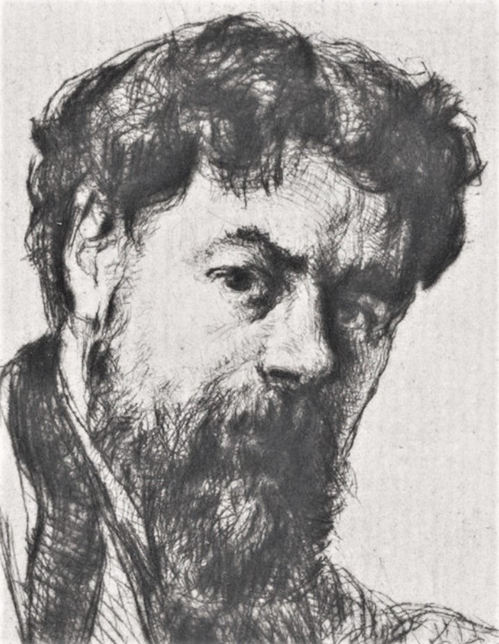 Marcellin Desboutin, 1875, CR25, Portrait of Henri Rouart (detail), ps 2nd, 36x25, Metropolitan (M23;iR10;R85,volXIIsupp,no25)