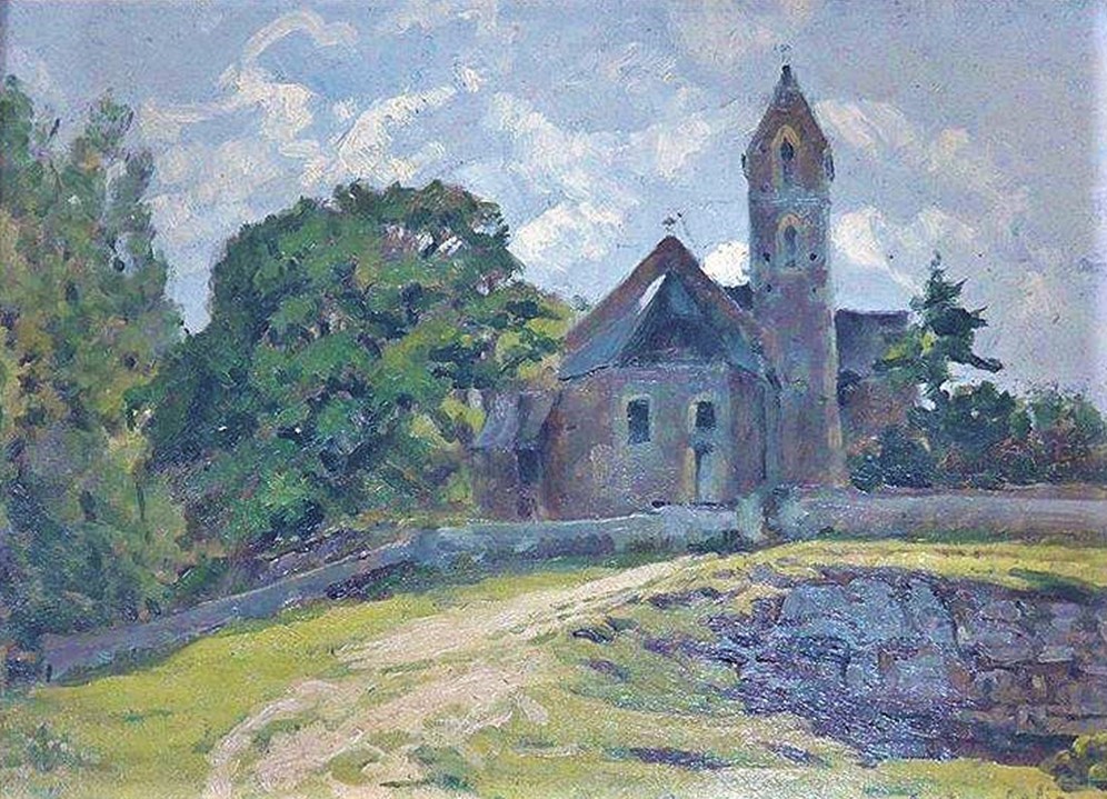 Gustave Colin, 18xx, Church (l'église), 25x32, private (iR2;iR12)