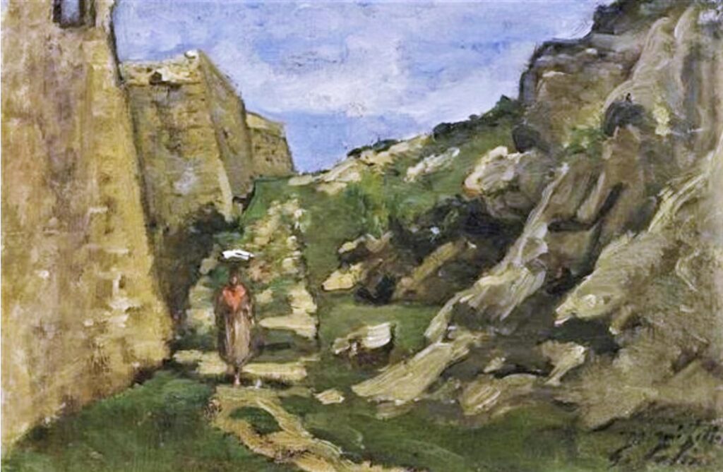 Gustave Colin, 18xx, Pyrenean Landscape, 27x40, A2014/03/26 (iR13;iR11;iR10;iR1) Maybe?: SNBA-1896-318, Paysage de montagnes.