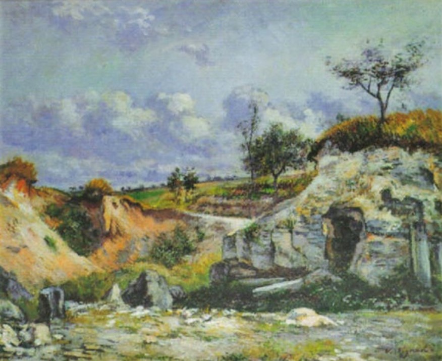 Victor Vignon, 5IE-1880-219, Chemin près Carrières Saint-Denis. Maybe??: 18xx, L'éclaircie (The clearing; Le sentier), 54x65, A1999/01/13 (iR13;R2,p314;iR1;R90I,p263)