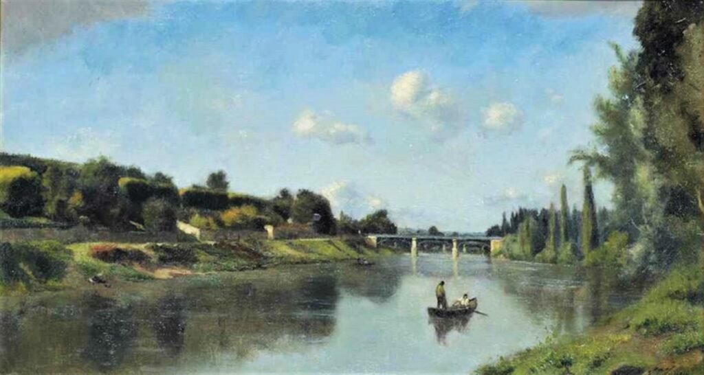 Victor Vignon, 5IE-1880-221, La Seine, près la Grenouillère. Uncertain option: