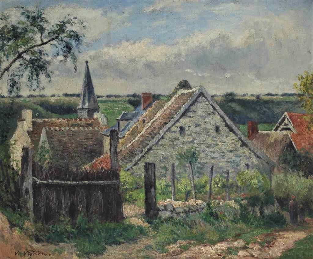 Victor Vignon, 8IE-1886-232, Vaux-sur-Oise. Maybe??: 18xx, Rural landscape, 43x51, A2016/12/13 (iR11;iR13;R2,p447;iR1;R90I,p425)