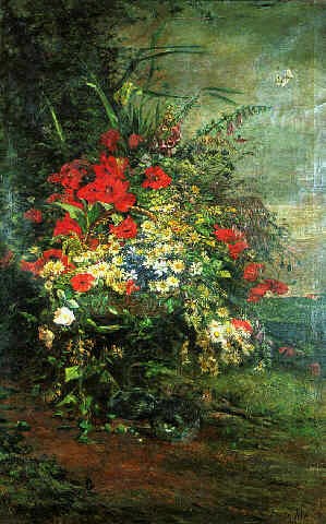 Ludovic Piette-Montfoucault, S1865-1709, Fleurs des champs =1865, Fleurs des champs (Meadow flowers), 180x112, A1998/03/18 (iR22;iR1;iR13;iR1)