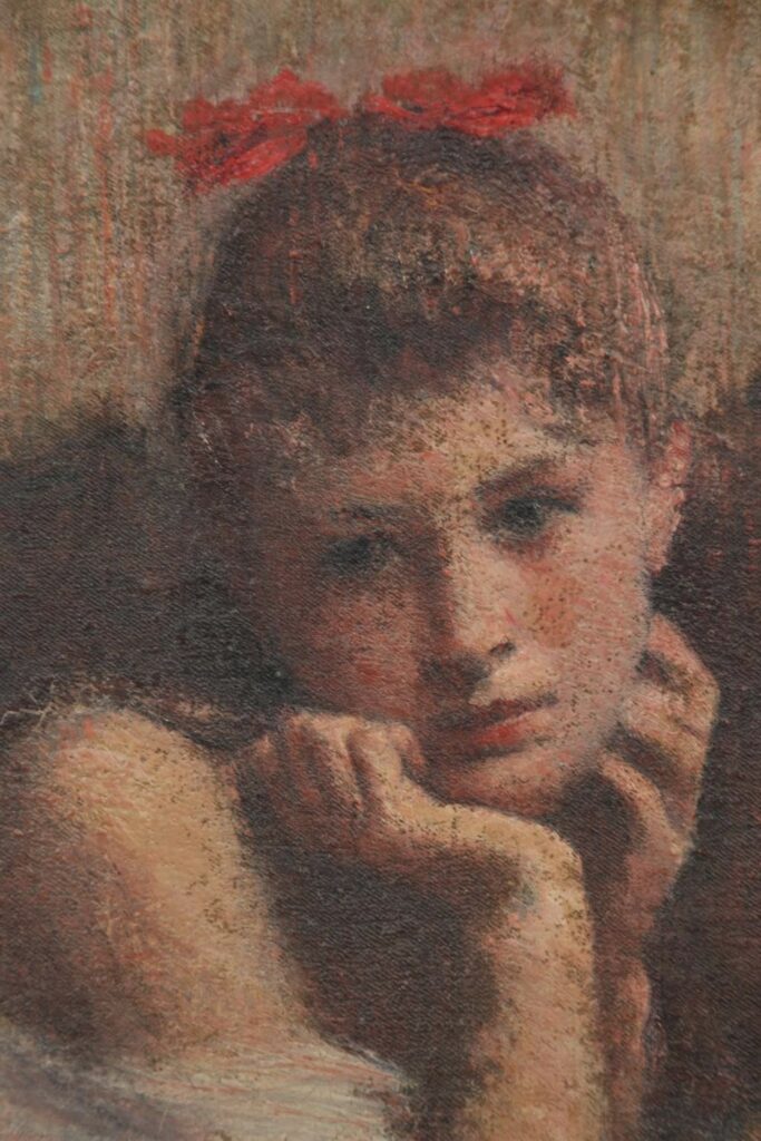 Eugène Vidal, 18xx, Portrait of a girl (detail), xx, A2020/10/17 (iR10;iR324)
