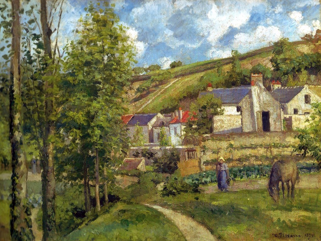 Camille Pissarro, 2IE-1876-208, Village d’Hermitage =?? CCP356, 1874, A corner of L'Hermitage, Pontoise, 61x81, Winterthur SOR (iR10;iR94;iR7;R116,CCP356;R2,p164;M87)