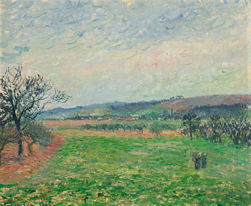 Camille Pissarro, 8IE-1886-99, Automne. Maybe??: CCP814, 1885, The hills at Gisors, overcast sky, 46x55, A1985/03/24 (iR10;iR6;R116,CCP814;R2,p445)