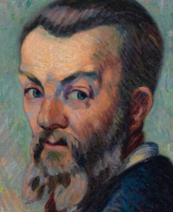 Armand Guillaumin, 1888ca, CR165, Self-Portrait (detail), 45x37, A2017/11/14 (iR15;iR11;iR2;R124,no165)