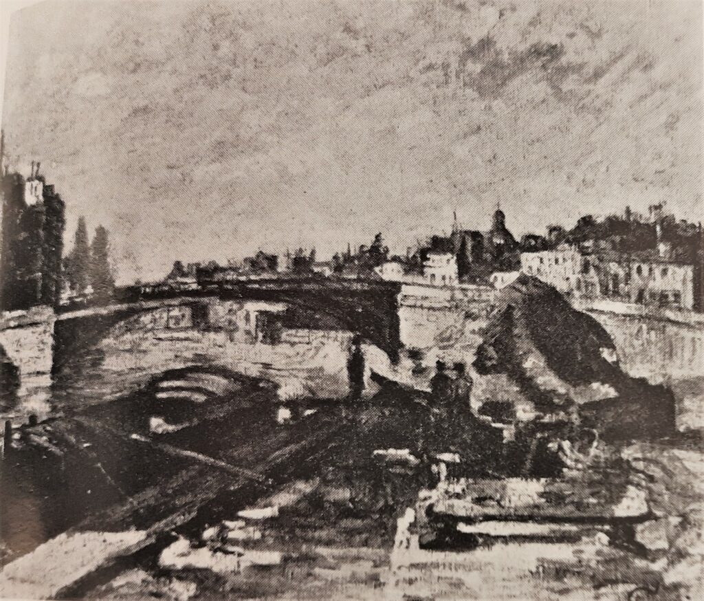 Armand Guillaumin, 5IE-1880-80, Pont-Marie =!? 1880ca, CR85, Le Pont Marie, Paris, 54x66, xx (R124,no85;R2,p312)