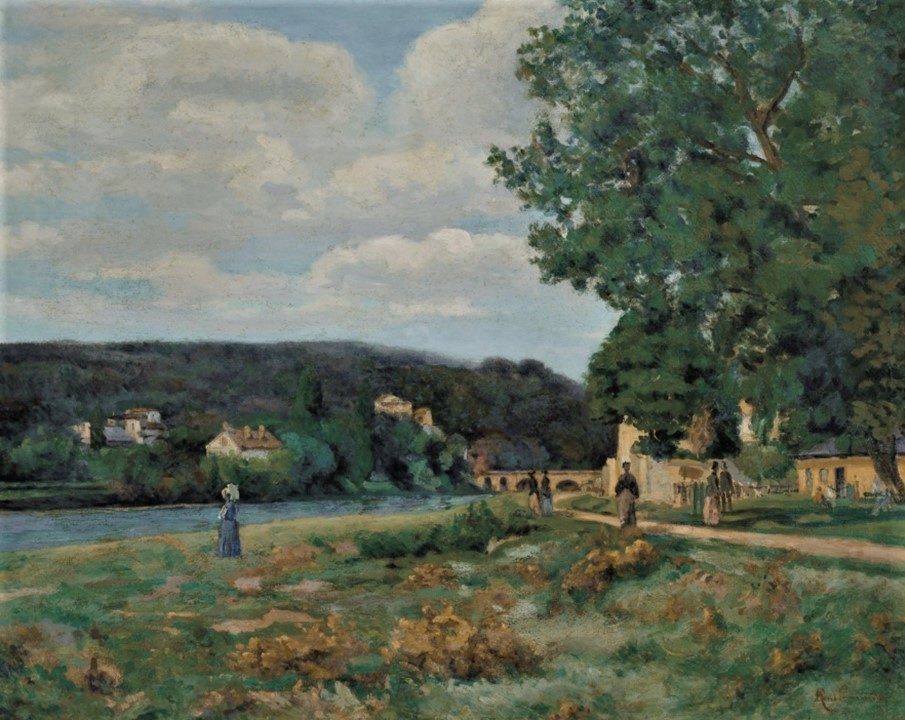 Armand Guillaumin, 6IE-1881-49, Paysage =??? 1875ca, CR41, Landscape Île-de-France, 65x81, A2021/05/14 (iR15;R2,p354)