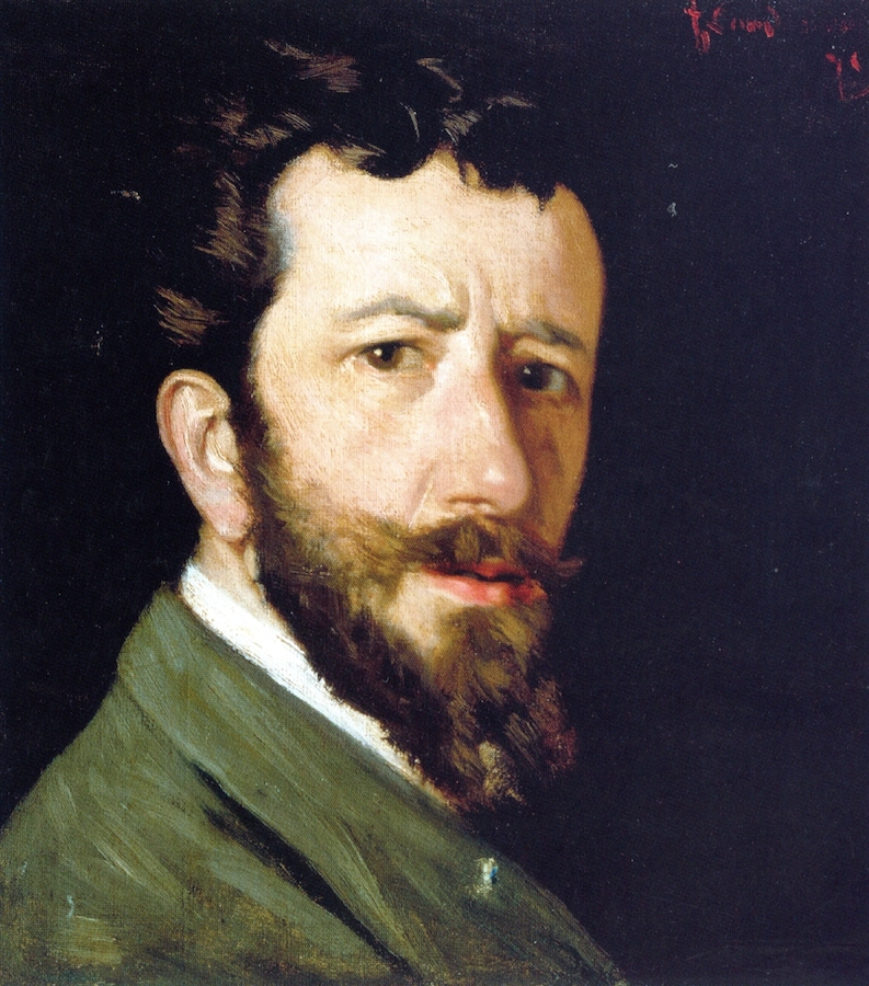 Federico Zandomeneghi, 1875, CG45, SDtr, Self-Portrait, 36x32, IM Viareggio (iR6;R204,no45)