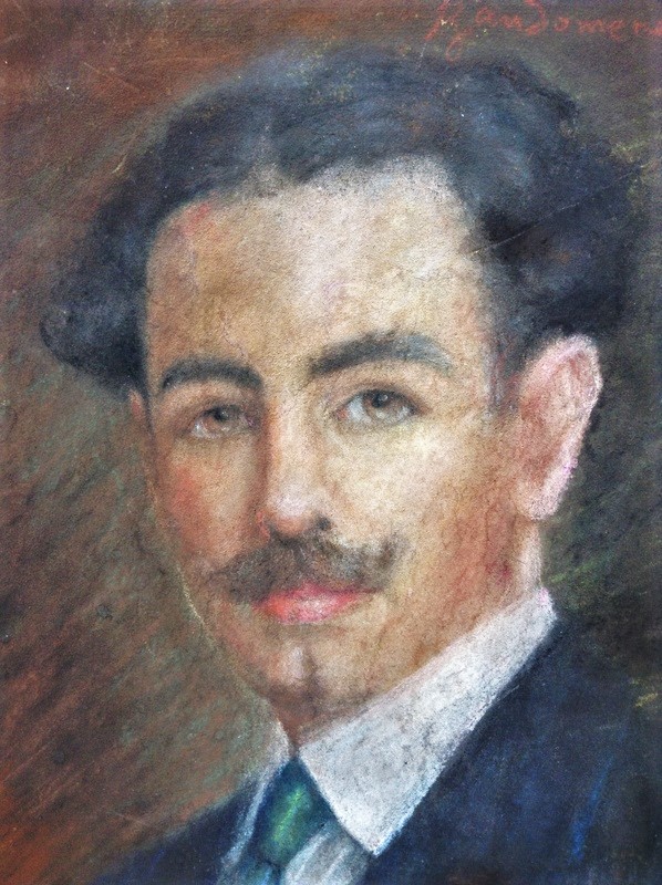 Federico Zandomeneghi, 18xx, CG-, Str, Self-portrait (detail), pastel, 39x30, xx (iR353;iR10;iR42)