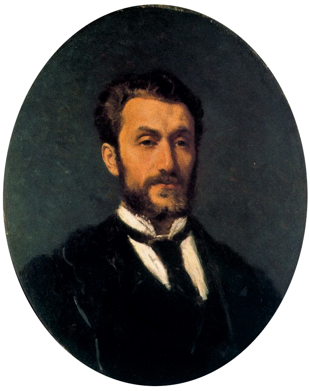 Federico Zandomeneghi, 4IE-1879-243, Portrait de M. C… =? 1868-72ca, CG30, Portrait of Guglielmo Ciardi, 66x52, GNAM Venice (iR167;iR10;R204,no30;M109)