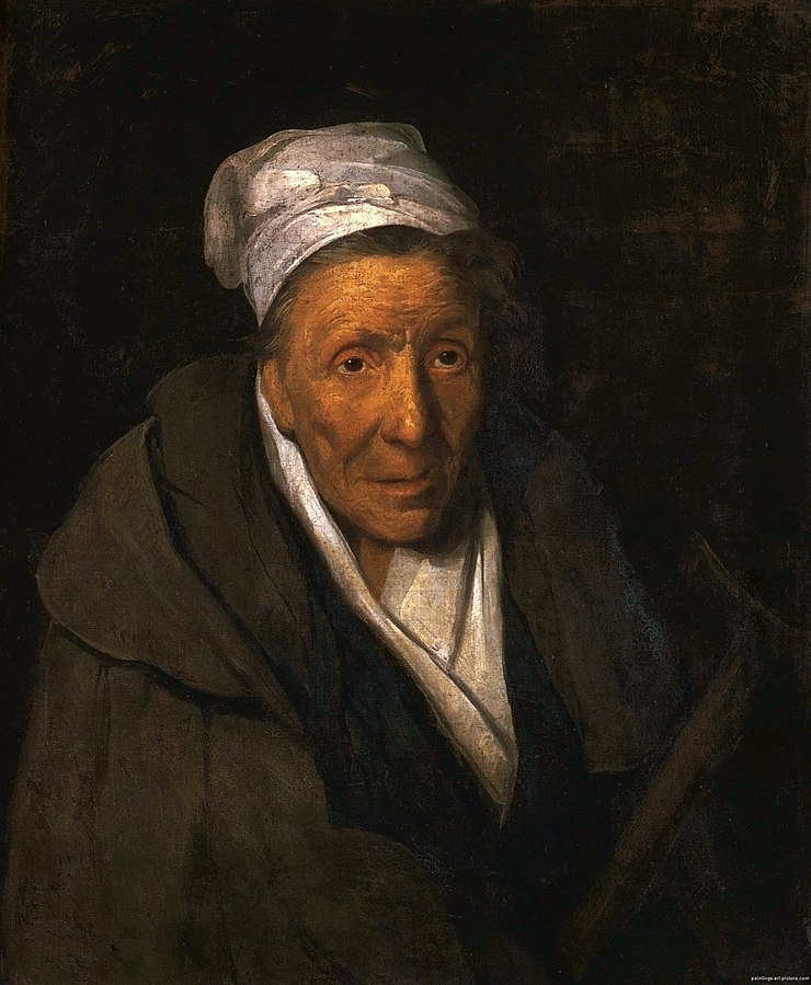 Géricault (1791-1824): 1822-23ca, A Madwoman and Compulsive Gambler, 77x65, Louvre (iR6;iR23;R293,p410)