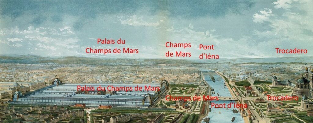 1878, Exposition Universelle, Panorama des Palais, print, xx, M Carnavalet Paris (iR10;M8)