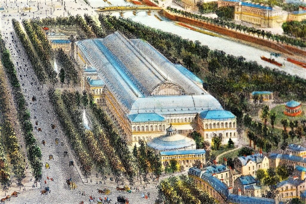 1853, Overview Palais de l'Industrie (Édouard Baldus) (iR10;iR6;iR1) Location of the Salon since 1855.