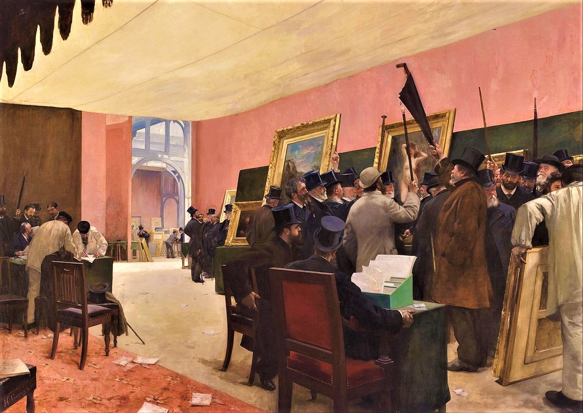 Henri Gervex (1852-1929), 1885, A session of the painting Jury, 299x419, Orsay (iR6;iR10;R5,p20;M1)