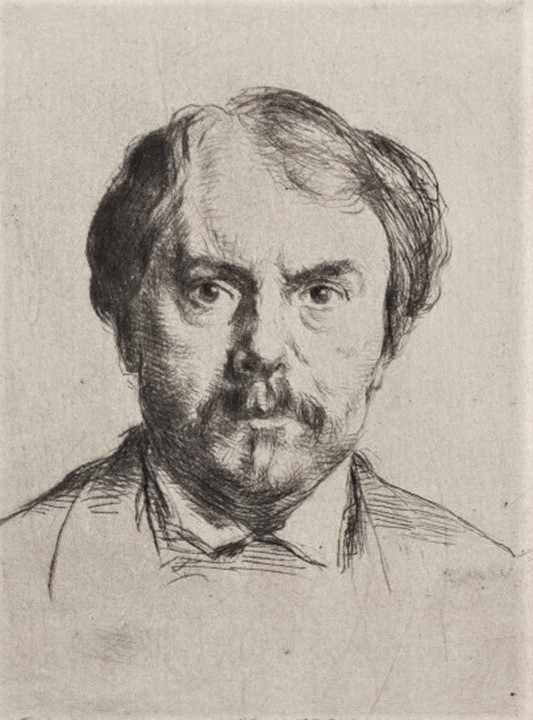 Marcellin Desboutin: 1875, Portrait of Edmond de Goncourt (d), ps, 40x26 (or 16x12), A2021/03/17 (iR14;iR195;iR1;R85XIII,no88;R85V,p189;aR10,no88;R158,no112) =!? S1875-3660-5, Portrait de M. de Goncourt