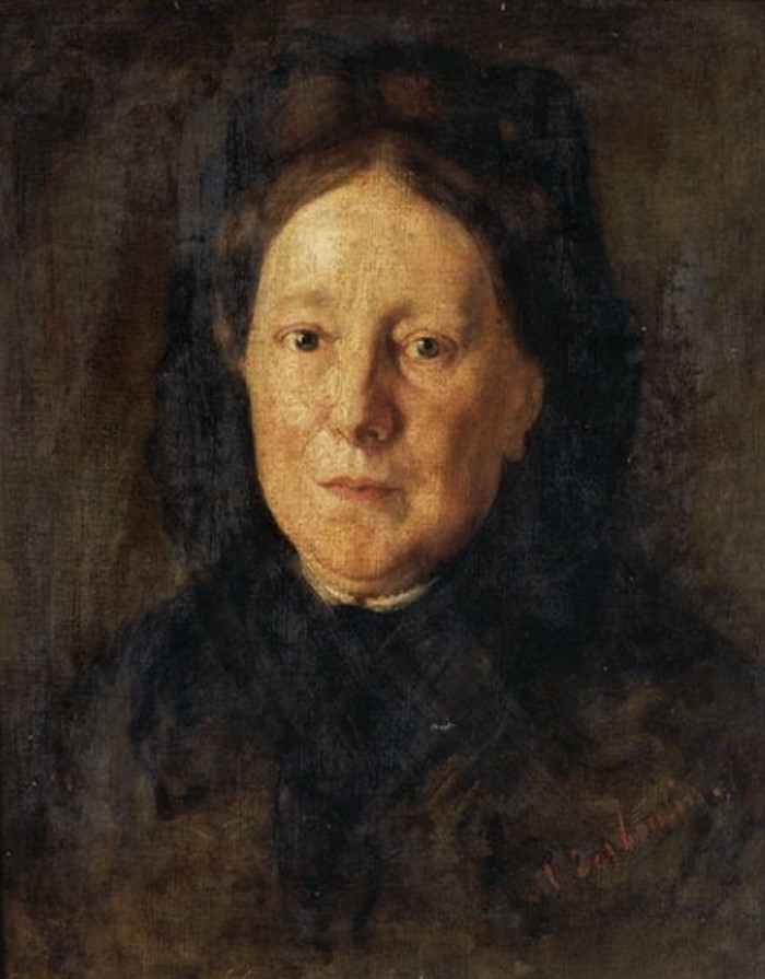 Marcellin Desboutin: 1876, SDbr, Mme Cornereau, 46x38, Orsay (iR23;iR127;iR1;R158,p263+276;M1) =!? SdAF-1880-1120, Portrait de Mme C... =? EU-D-1900-?, Mme C. =!? L1912-163, Portrait de Mme C...