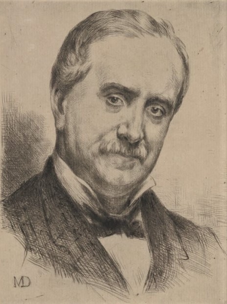 Marcellin Desboutin: 1882, Durand Ruel, marchand de tableaux (d), etch (after portrait), 20x15, BNF Paris (iR40,btv1b105245752;iR6;iR1;R85XIII,no86;R158,no87) =!?SdAF-1882-5276-2. Portrait de M. Durand-Ruel, gravure
