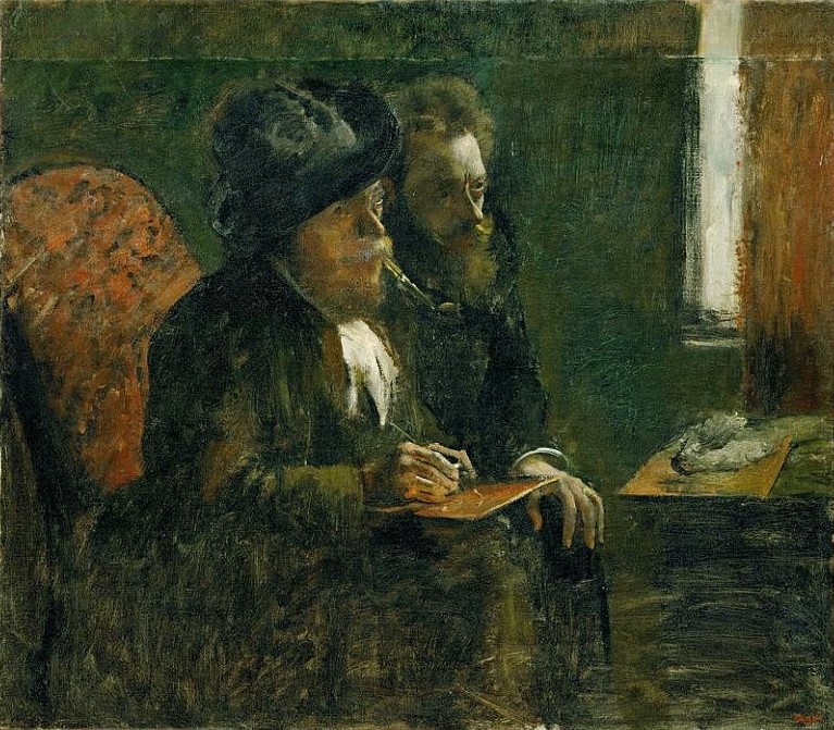 Edgar Degas: 18xx, Portrait du graveur Desboutin et du graveur Lepic, xx, Orsay or MM Nice (iR10;iR155;iR127;R88;M1;M206)