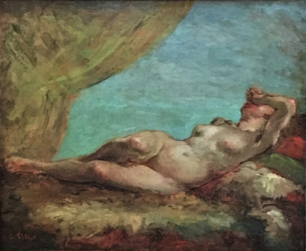 Charles Tillot, 1880s, Nude on the couch (Nue couche), 38x46, A2012/01/29 (iR10;iR17;iR11) =? 8IE-1886-215, Femme couchée, étude