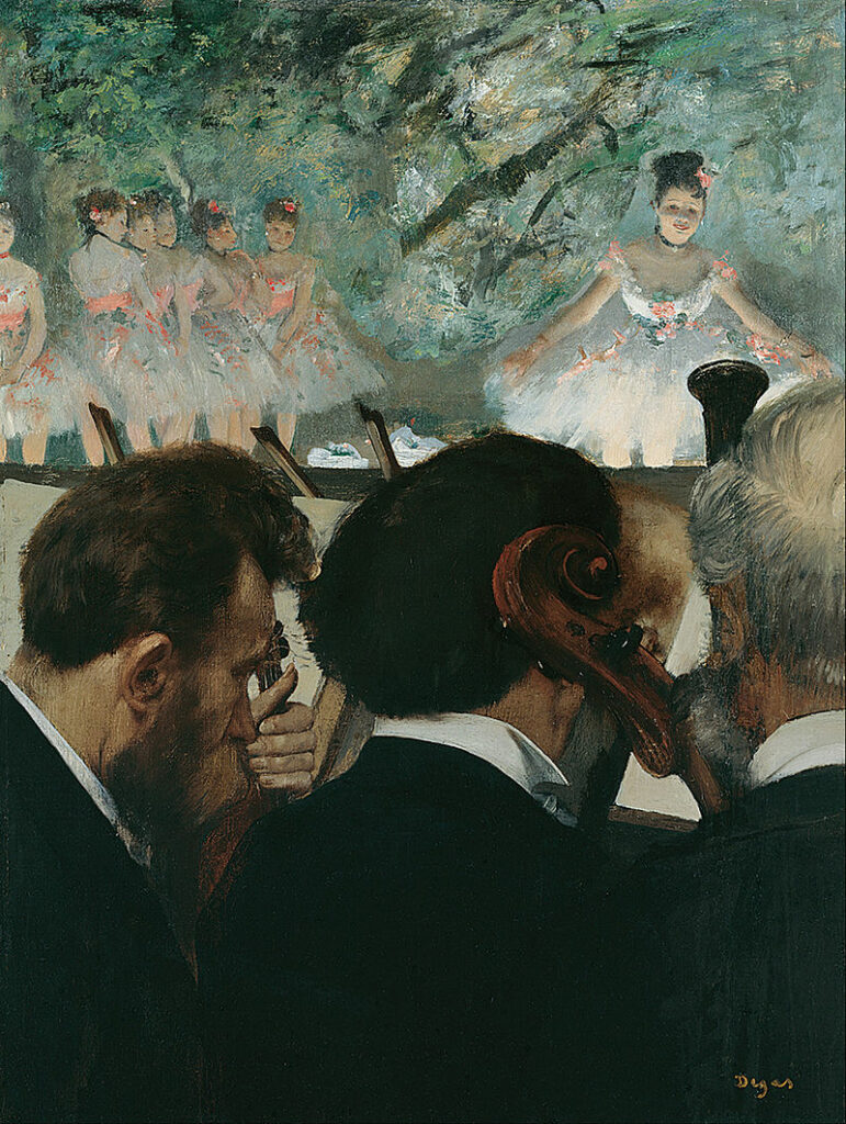 Edgar Degas, 2IE-1876-53, Orchestre =? 1872 (+1874-76), CR295, Musiciens à l'orchestre, 64x49, Städel Frankfurt aM (iR6;iR2;iR8;R26,no290;R90II,p36;M54)