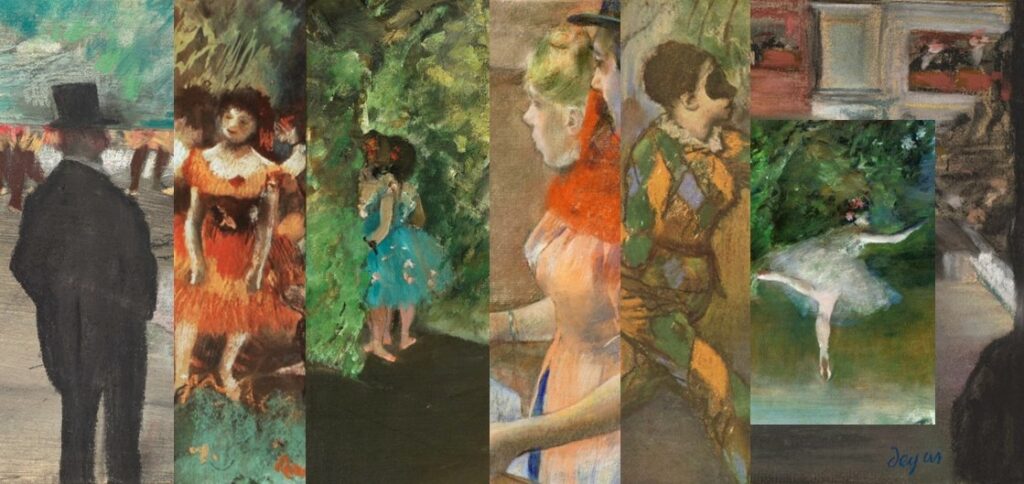 Edgar Degas, 1IE-1874-54, Examen de danse au théâtre, appartient à M. Faure. Compare: Composed painting (R2,p120;R90II,p7;R90I,p34/35)