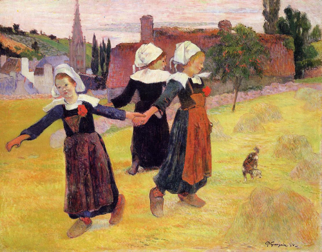 Paul Gauguin (1848-1903): 1888, CR296, SDbr, Round dance of the Breton Girls, Pont-Aven, 73x93, NGA Washington (iR2;R181,no296;R128,no251;M21) =B&V1888-11 = V1889-36, Ronde dans les foins