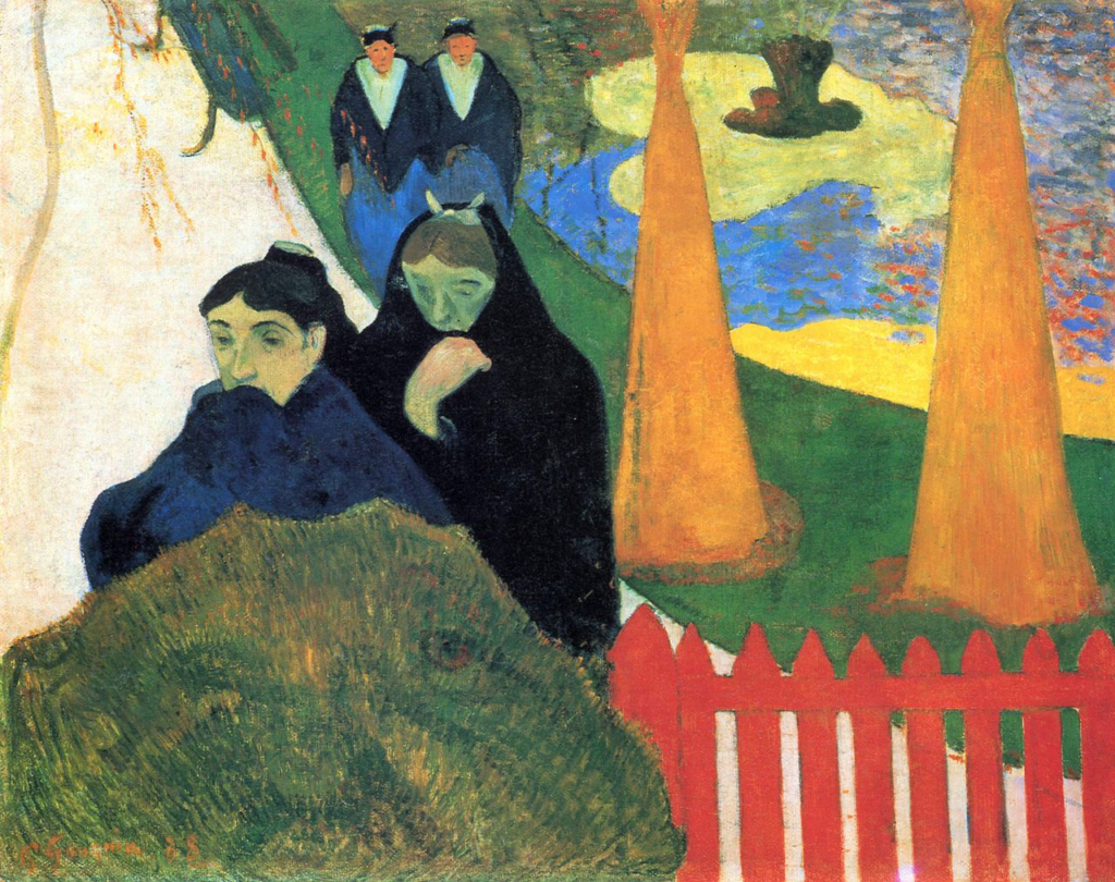 Paul Gauguin: 1888, CR329, SDbl, Arlésinnes, Mistral (Public Gardens, Arles), 73x92, AI Chicago (iR2;R181,no329;R128,no300;M20)