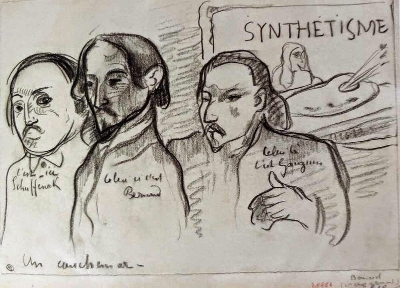 Émile Bernard (1868-1941): 1889ca, Le Cauchemar (the nightmare), Exposition Volpini (Schuffenecker, Bernard, Gauguin), dr, xx, xx (iR6;R5,p170)