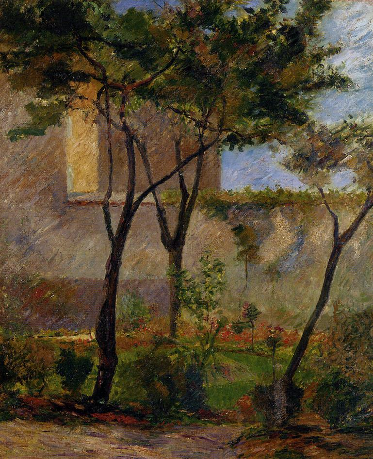 Paul Gauguin: 7IE-1882-20, Un morceau du jardin =?? 1881-82ca, CR73, Un coin du jardin, Rue Carcel, 56x46, A2002/05/08 (iR2;iR11;R181,no73;R90II,p202)