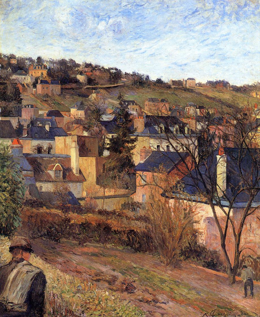 Paul Gauguin: 8IE-1886-51, Vue de Rouen =?? 1884, CR116, Blue Roofs, Rouen, 74x60, ORC Winterthur (iR2;R36,no15;R181,no116;R128,no100;R2,p444;M87)