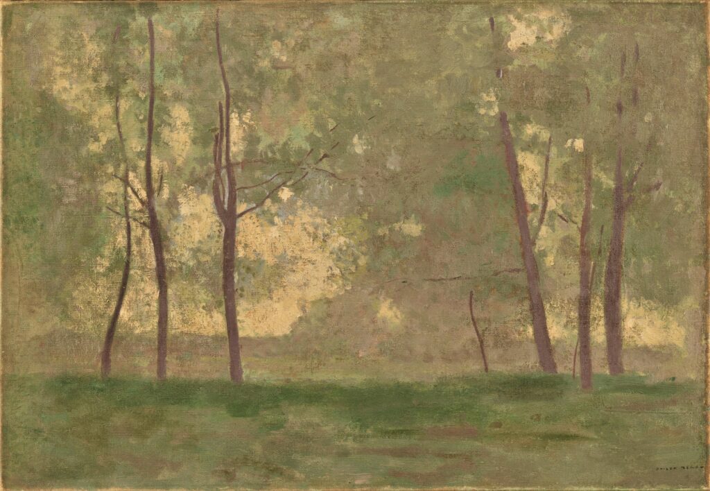 Odilon Redon: 1900+ (1894ca), CR1776, Sous-bois au printemps, 36x51, MoMa New York (M41;iR11;iR10;R182,no1776+IV,p340) retrospective 1920-42