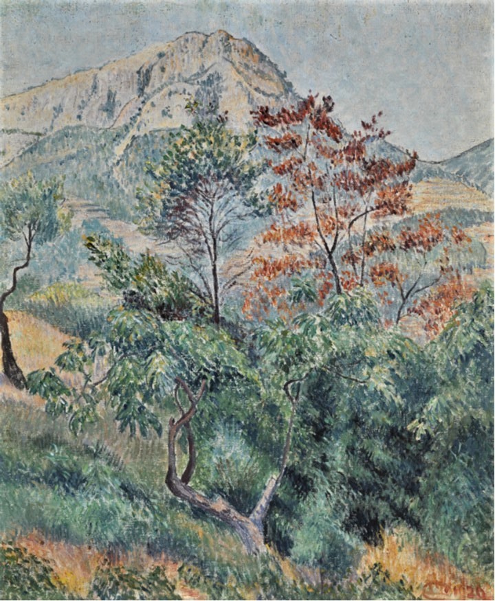 Lucien Pissarro: 1929, CR466, SDbr, Le Bau de 4 Heures, Toulon, 56x47, A2017/09/13 (iR14;R125,no466) =LG1929-15