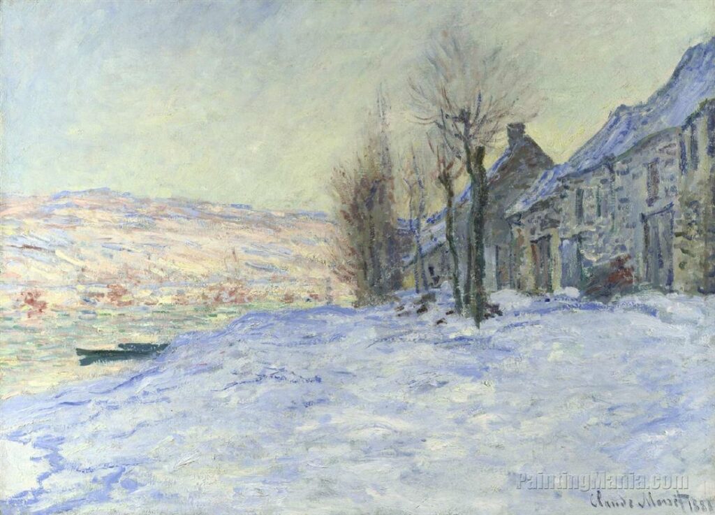 Claude Monet: 1879, CR511, Lavacourt, sun and snow, 60x81, MGMA Dublin (iR7;iR235;R22IV,p1018+CR511) =London-1901-3 = Montauban-1901 (lent by Durand-Ruel?)