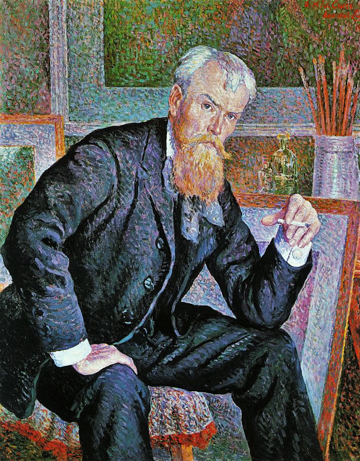 Maximilien Luce (1858-1941): 1898, SDtr, Portrait of Henri Edmond Cross, 100x81, Orsay (iRx;R306,no23;M1) =DR-1899-54 (solo) =7LE-1900-192 =20SdI-1904-1528