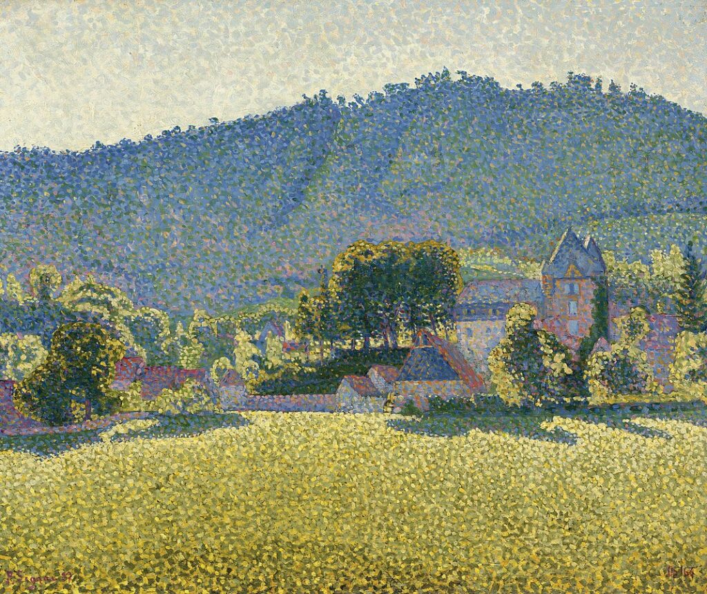 Paul Signac: 1887, CR149, opus 163, Comblat-le-Château, la vallée, 46x54, A2015/11/04 (iR6;iR14;iR11;R106,no149) =5XX-1888-8 =4SdI-1888-628
