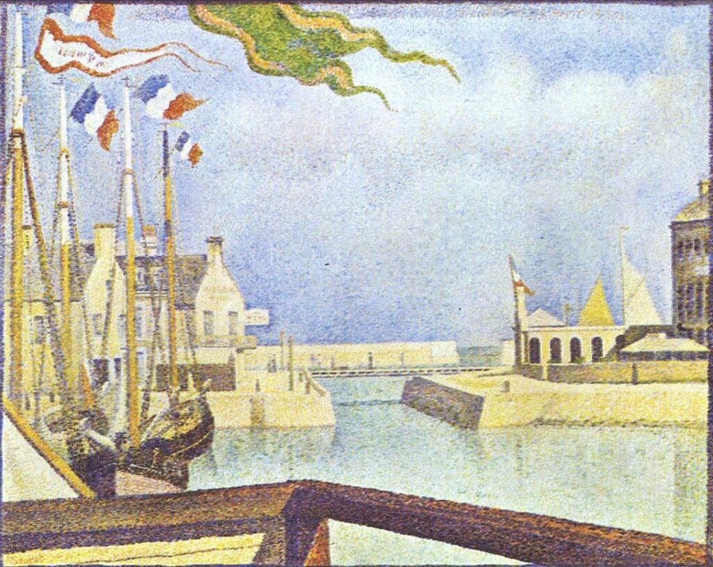 Georges Seurat: 1888, DR189, Sunday in Port-en-Bessin, 66x82, KMM Otterlo (iR6;R183,no189;R207,p128;M72) =6XX-1889-4 =6SdI-1890-728 =8SdI-1892-1098