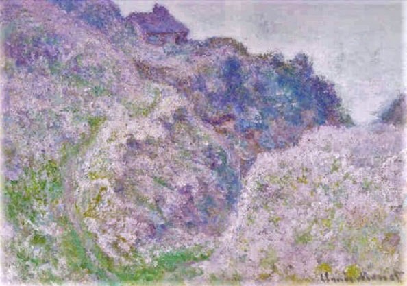 Claude Monet: 1897, CR1451, The Coastguards cabin at Varengeville, 65x81, Axx (iR13;iR10;R22,no1451) =17LE-1910-148 =Strasbourg-1912