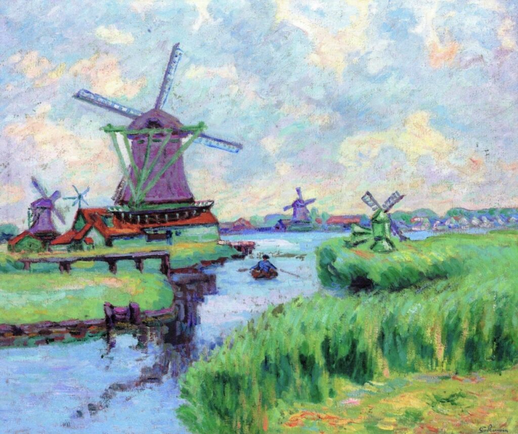 Armand Guillaumin: 1903-04ca, CR610, Holland, windmill, 60x73, A2019/11/12 (iR2;iR15;R179,p58;R124,no610) =? SdA-1904-579, Zandaam