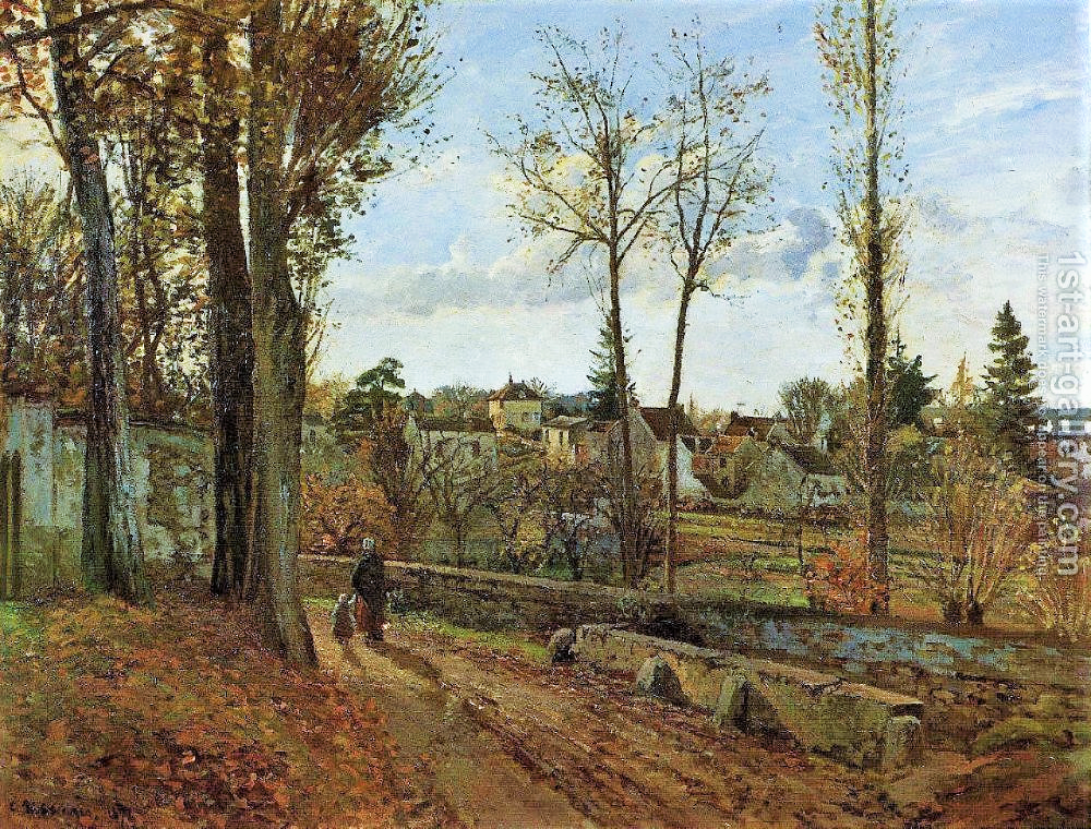 Camille Pissarro: CCP207, 1871, Louveciennes, 90x117, private (iR10;iR154;R116,no207) Provenance: 1877/01 Caillebotte; 1896 rejected bequest. Expo: =DR1904-13