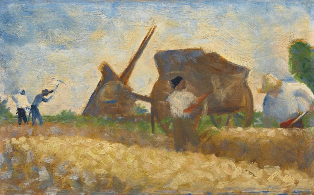 Georges Seurat: 1883, DR19, Les terrassiers (casseurs de pierres), 16x24, A2014/11/10 (IR11;iR6;R183,no19) =?? NY-AAG-1886-133, 12 studies