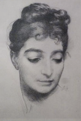 Félix Bracquemond: 1897-99, Portrait of Marie Bracquemond, litho, xx, xx (iR6;aR17;iR10;iR48)
