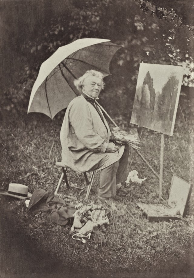 Charles Desavary (1837-85), July 1873, Corot painting at Saint-Nicolas-les-Arras, photo (aR1;iR10;iR174;R222,p165;R60,p91)