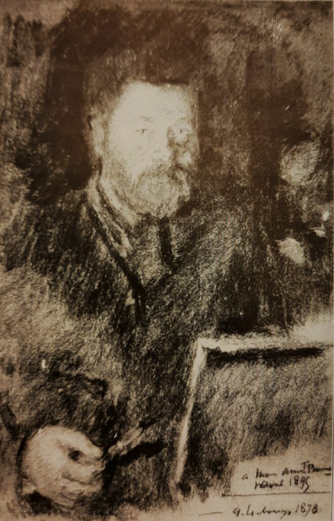 Albert Lebourg: 1878, SDbr, 1CR2073?, Self-portrait, fusain, 45x30, xx (R390,no2073;iR1) =? S1878-3288, Portrait de M. L...; fusain