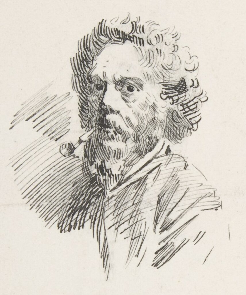 Henry Somm: 18xx, Portrait of Marcellin Desboutin (detail), dr, 27x21, Metropolitan (iR10;iR6;M23)