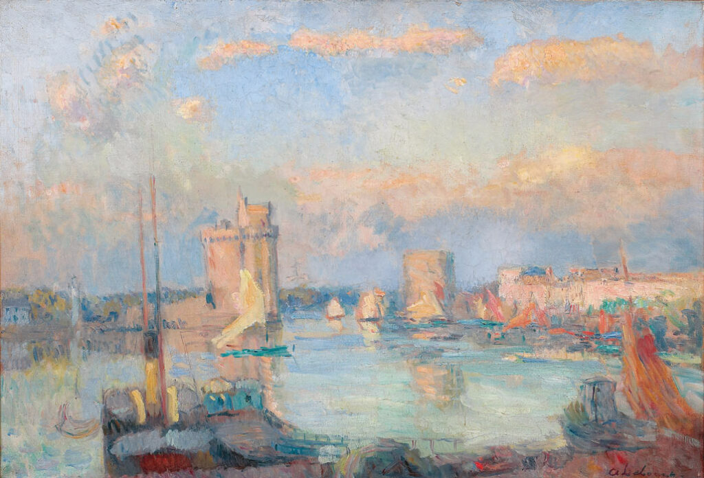 Albert Lebourg: 1900ca, Sbr, Le port de la Rochelle, 72x96, MAH Meudon (iR23;iR1) =?? SNBA-1913-749, La Rochelle