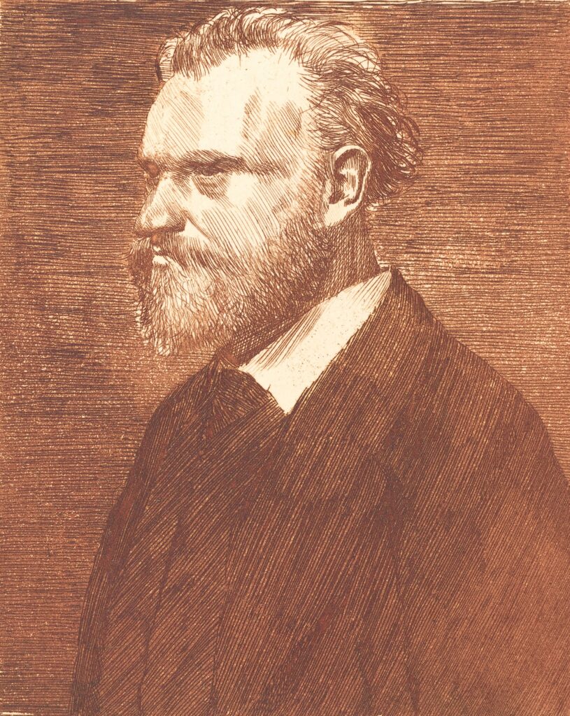 Edgar Degas: 1864-65, D14, Manet en buste, ps+aquatint, 25x17 (12x10), NGA Washington (M21;iR11;R138,no14)