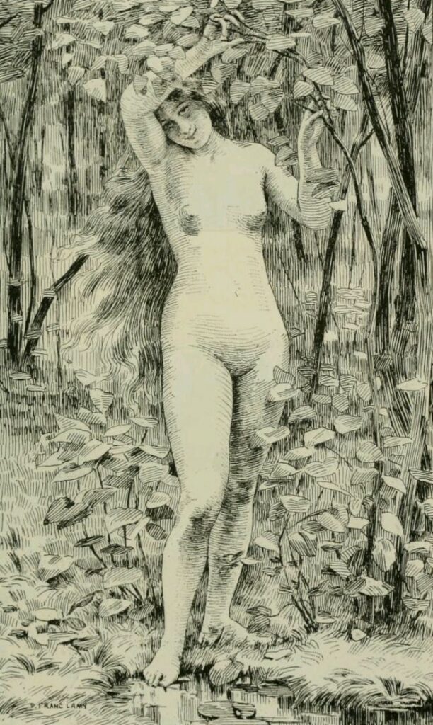 Franc Lamy: SdAF-1895-1073, Jeunesse. Compare etch after painting in Catalogue illustré du salon de 1895 (iR4;iR1)